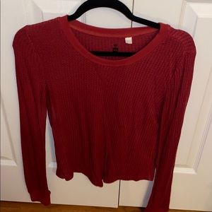 Red soft sweater
